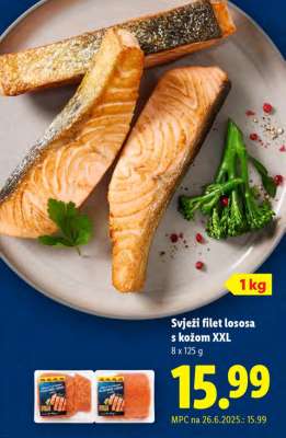 Svježi filet lososa s kožom XXL