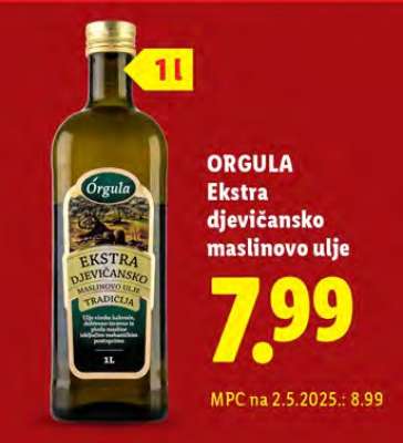 Orgula Ekstra djevičansko maslinovo ulje