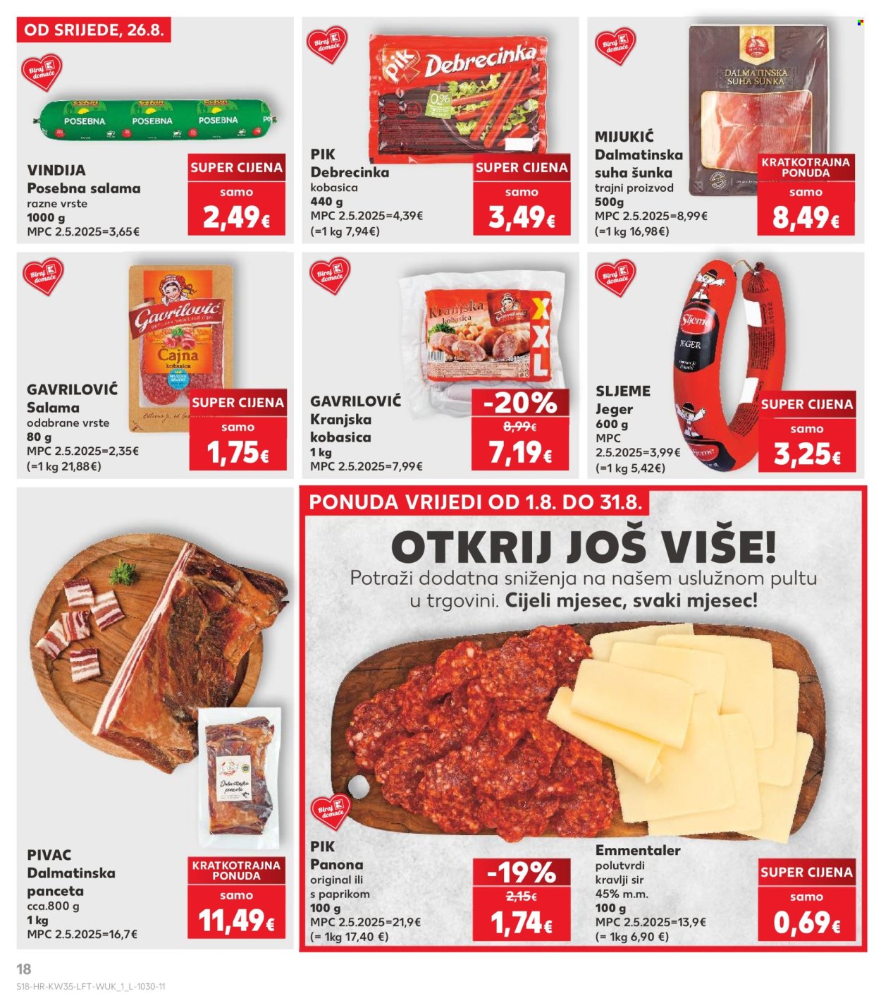 Leták Kaufland - 26.8.2026 - 1.9.2026. Strana 18