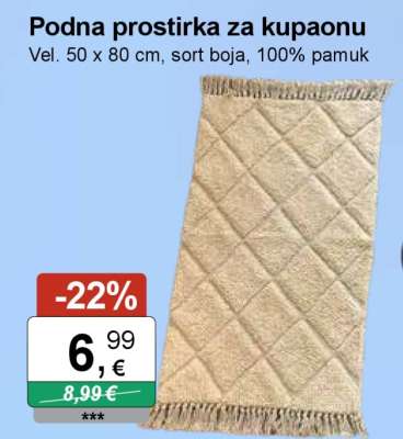 Podna prostirka za kupaonu