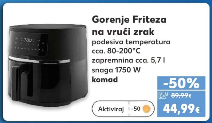 GORENJE Friteza na vrući zrak