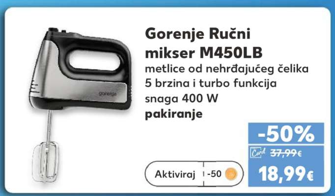 Gorenje Ručni mikser M450LB
