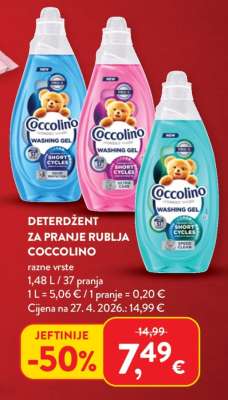 DETERDŽENT ZA PRANJE RUBLJA COCCOLINO