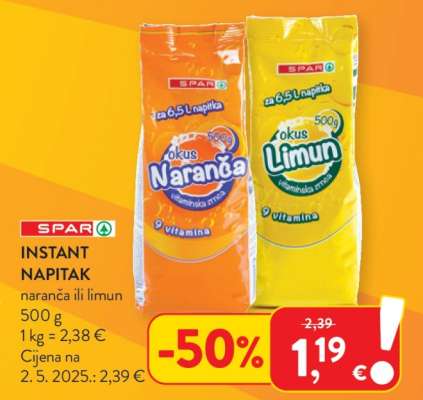 SPAR INSTANT NAPITAK