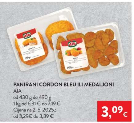 Panirani Cordon Bleu ili Medaljoni