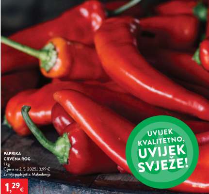 Paprika crvena rog
