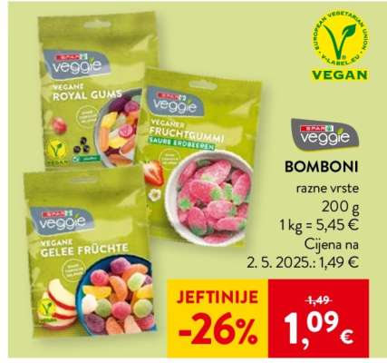 SPAR Veggie Bomboni