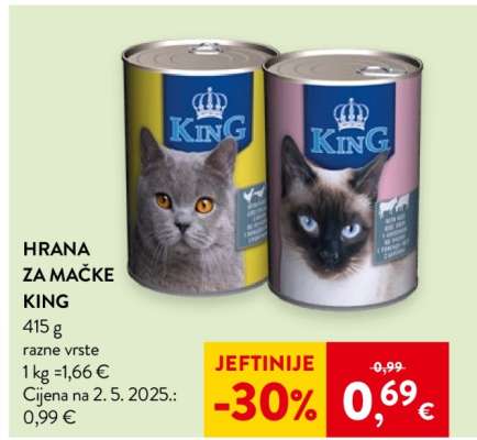 Hrana za mačke King