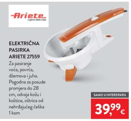 Električna pasirka Ariete 27559