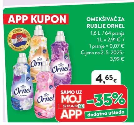 Omekšivač za rublje Ornel