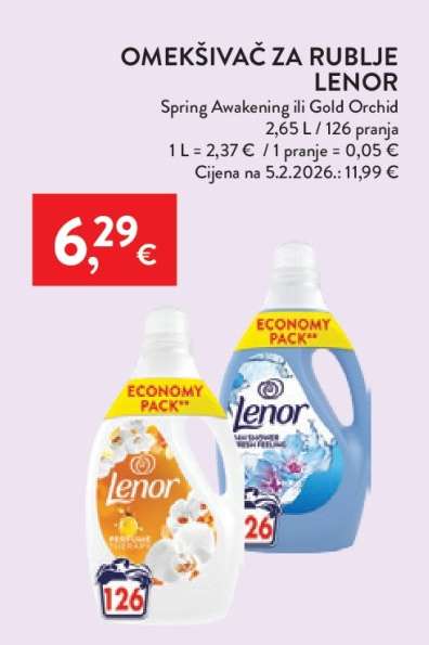 Omekšivač za rublje Lenor