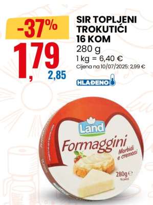 SIR TOPLJENI TROKUTIĆI 16 KOM