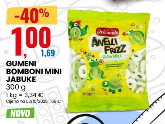 GUMENI BOMBONI MINI JABUKE