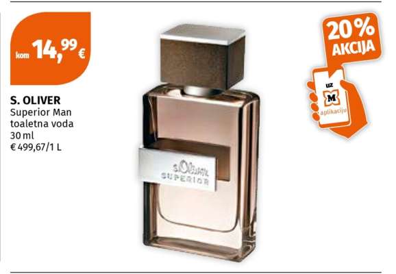 S. OLIVER Superior Man toaletna voda