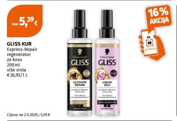 GLISS KUR Express-Repair regenerator za kosu