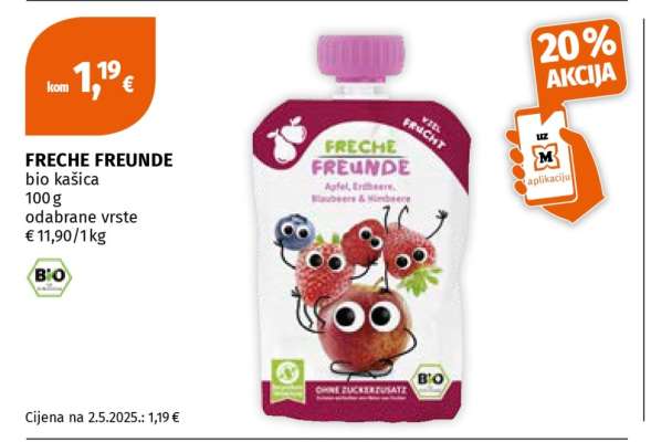 FRECHE FREUNDE bio kašica