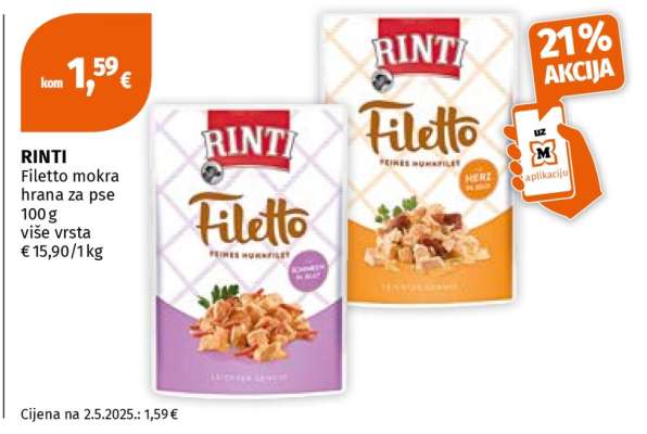 RINTI Filetto mokra hrana za pse
