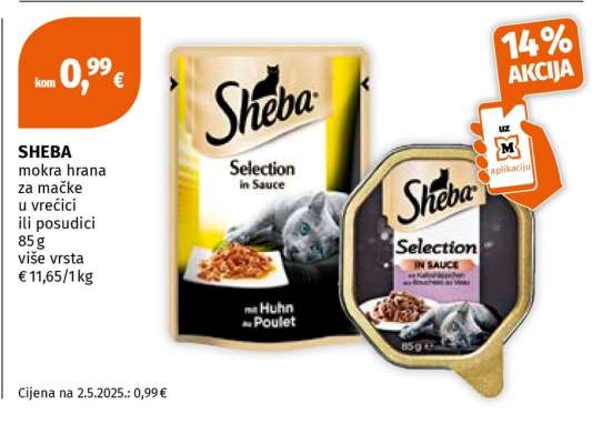 SHEBA mokra hrana za mačke