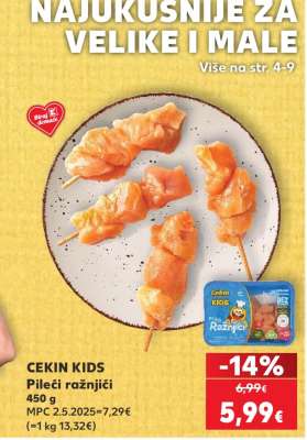 CEKIN KIDS Pileći ražnjići