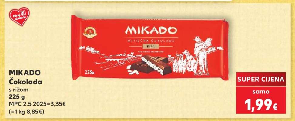 MIKADO ČOKOLADA