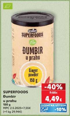 SUPERFOODS Đumbir u prahu