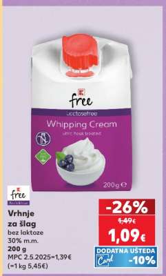 Vrhnje za šlag