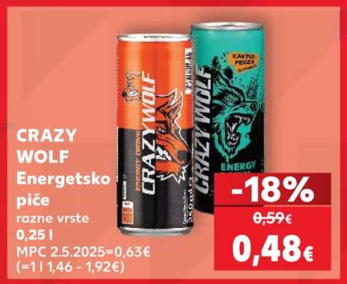 CRAZY WOLF Energetsko piće