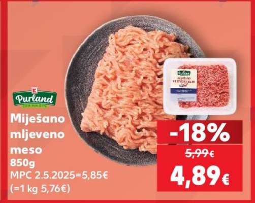 MIJEŠANO MLJEVENO MESO