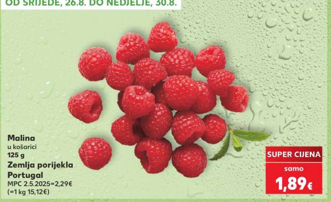 Malina u košarici 125 g