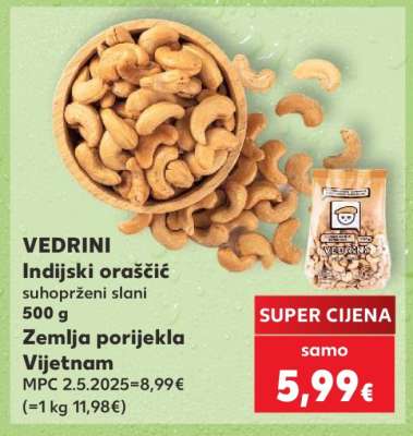 VEDRINI Indijski oraščić