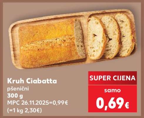KRUH CIABATTA