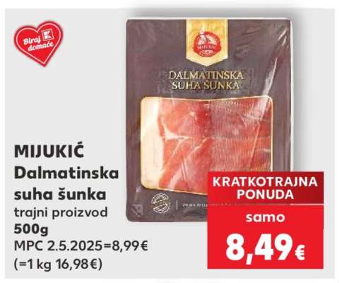 MIJUKIĆ Dalmatinska suha šunka