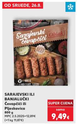 SARAJEVSKI ILI BANJALUČKI Ćevapčići ili Pljeskavica