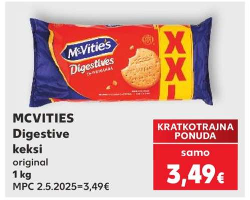 MCVITIES Digestive keksi original