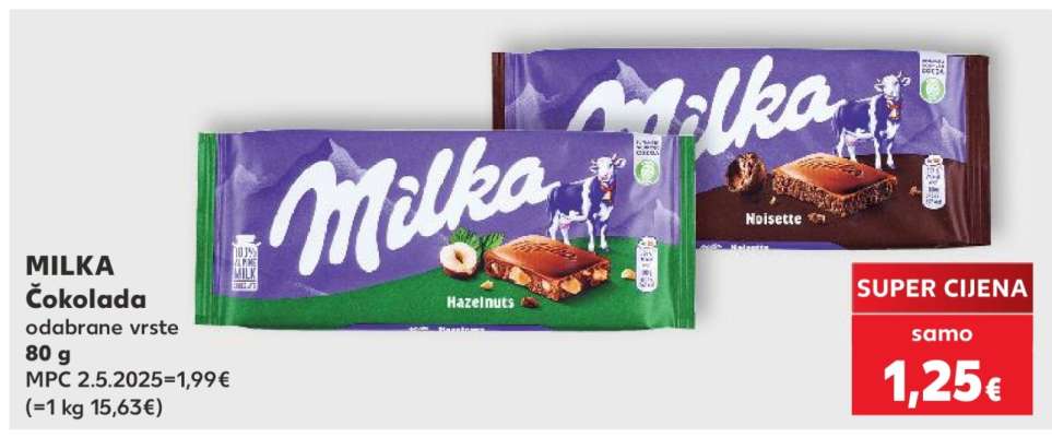 MILKA Čokolada