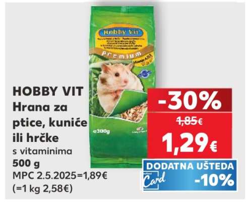 HOBBY VIT Hrana za ptice, kuniće ili hrčke
