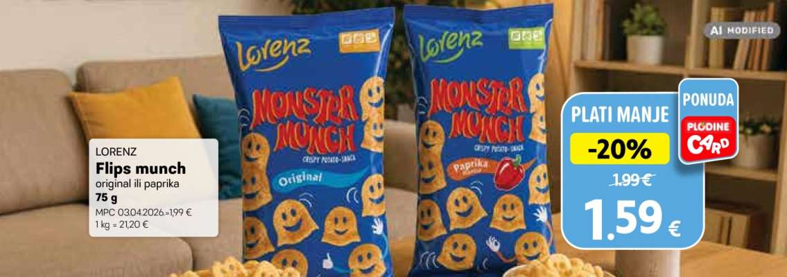 Flips munch original ili paprika 75 g