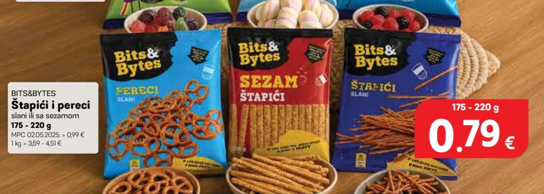 BITS & BYTES Štapići i pereci