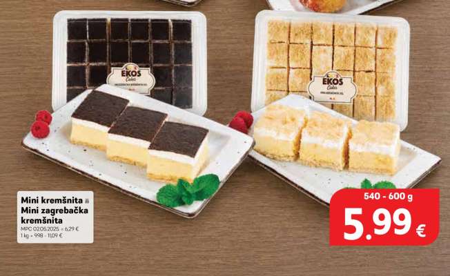 Mini kremšnita ili mini zagrebačka kremšnita