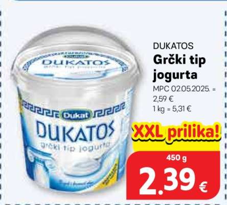 DUKATOS Grčki tip jogurta