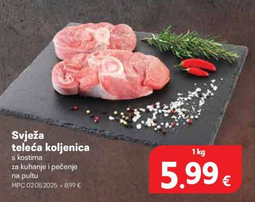 Svježa teleca koljenica
