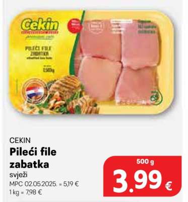 Pileći file zabatka