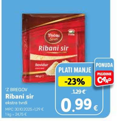 ‘Z BREGOV Ribani sir ekstra tvrdi