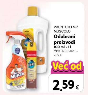 PRONTO ILI MR. MUSCOLO Odabrani proizvodi