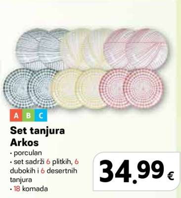 Set tanjura Arkos