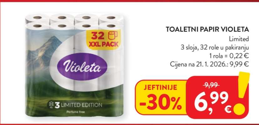 Toaletni papir Violeta