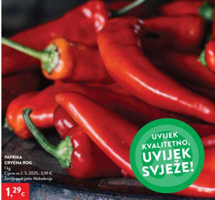 Paprika crvena rog