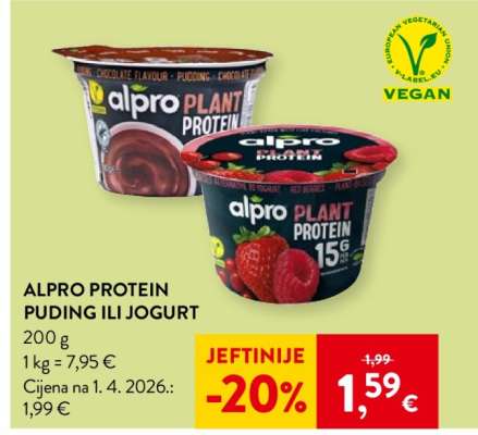 ALPRO PROTEIN PUDING ILI JOGURT