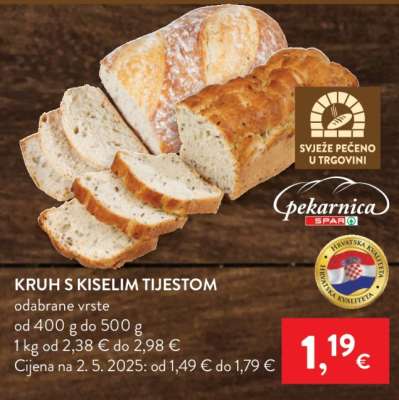 Kruh s kiselim tijestom