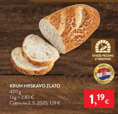 Kruh hrskavo zlato